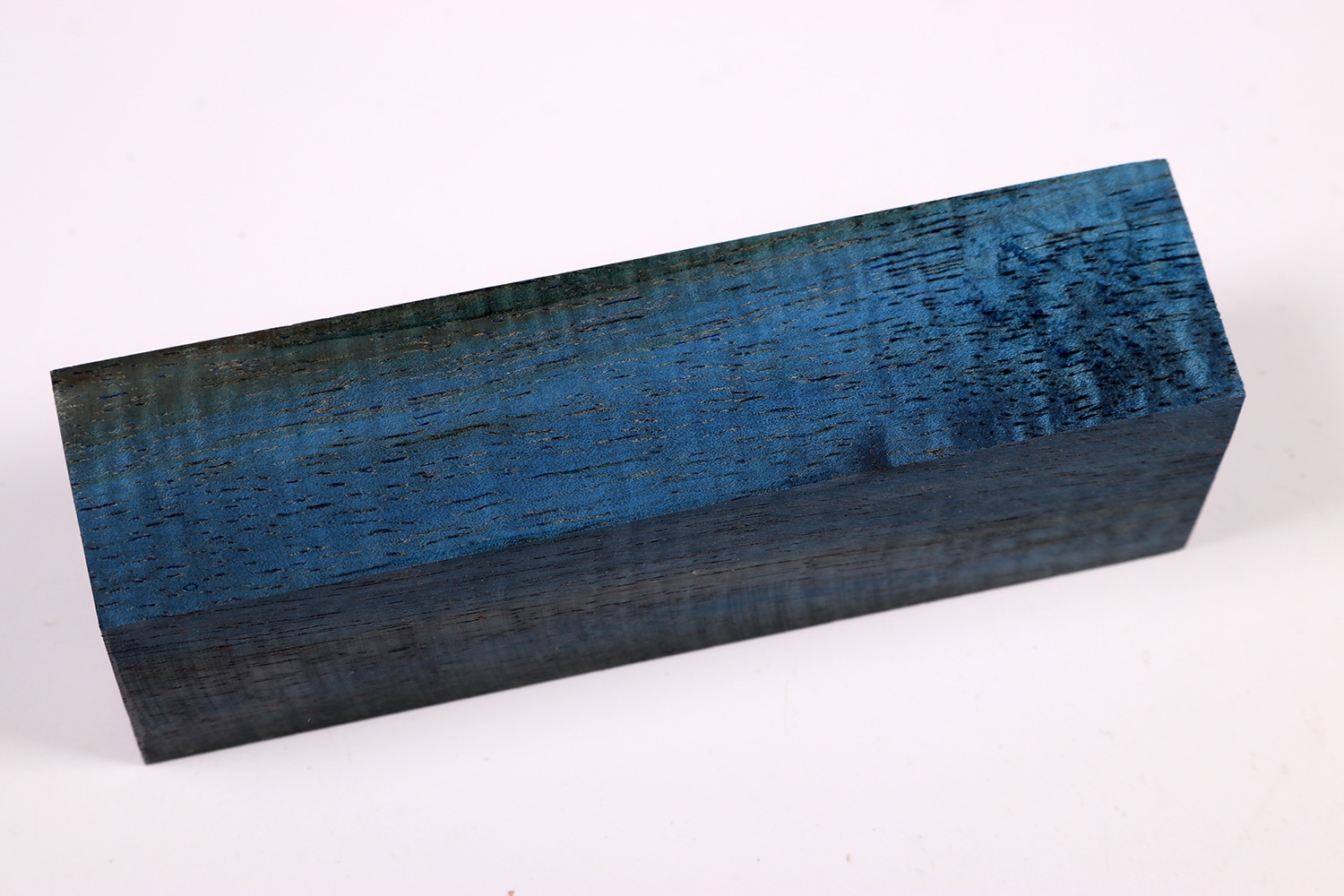 Messergriffblock Koa curly blau stabilisiert Stabi1737