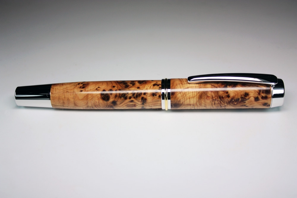 Schreibger tebausatz Gentleman F ller Rhodium 22k Gold Feines Holz