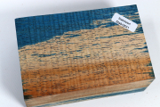 Square Koa curly green stabilize...