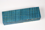 Knife Blank Ash curly blue stabi...