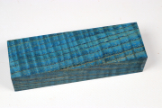 Knife Blank Ash curly blue stabi...